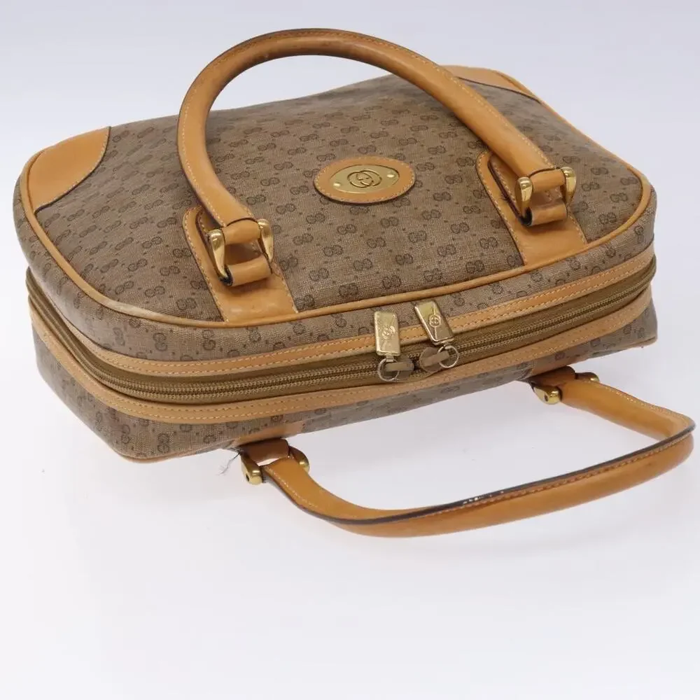 GUCCI Micro GG Supreme Hand Bag Pvc Beige Gold 000 104 000 104 - Picture 6 of 16